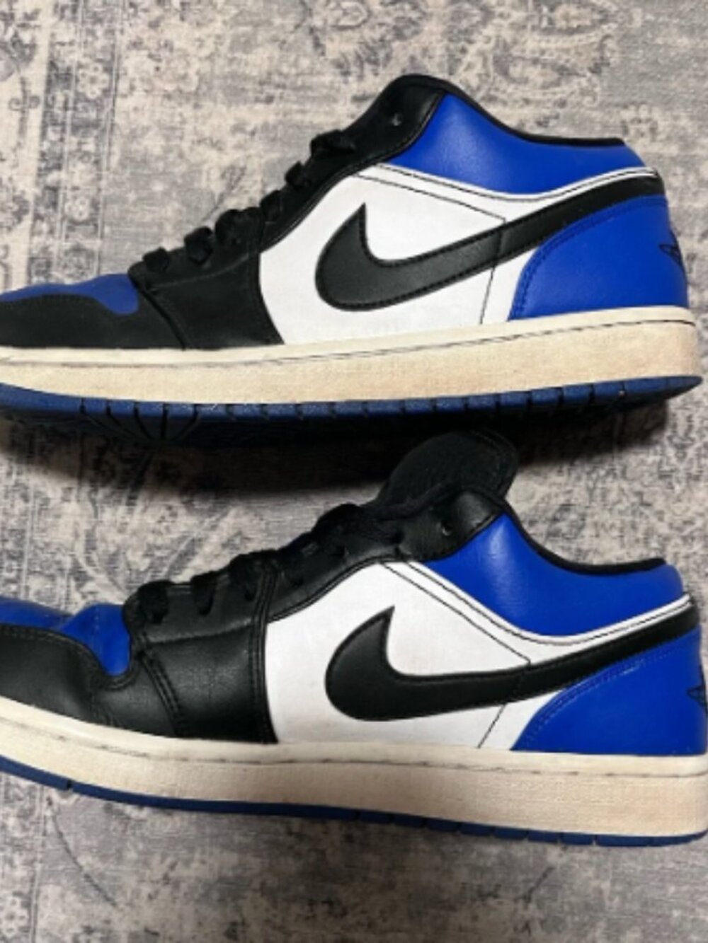 Nike Air Jordan 1 Low — Black / White / Blue Men’s Sneakers